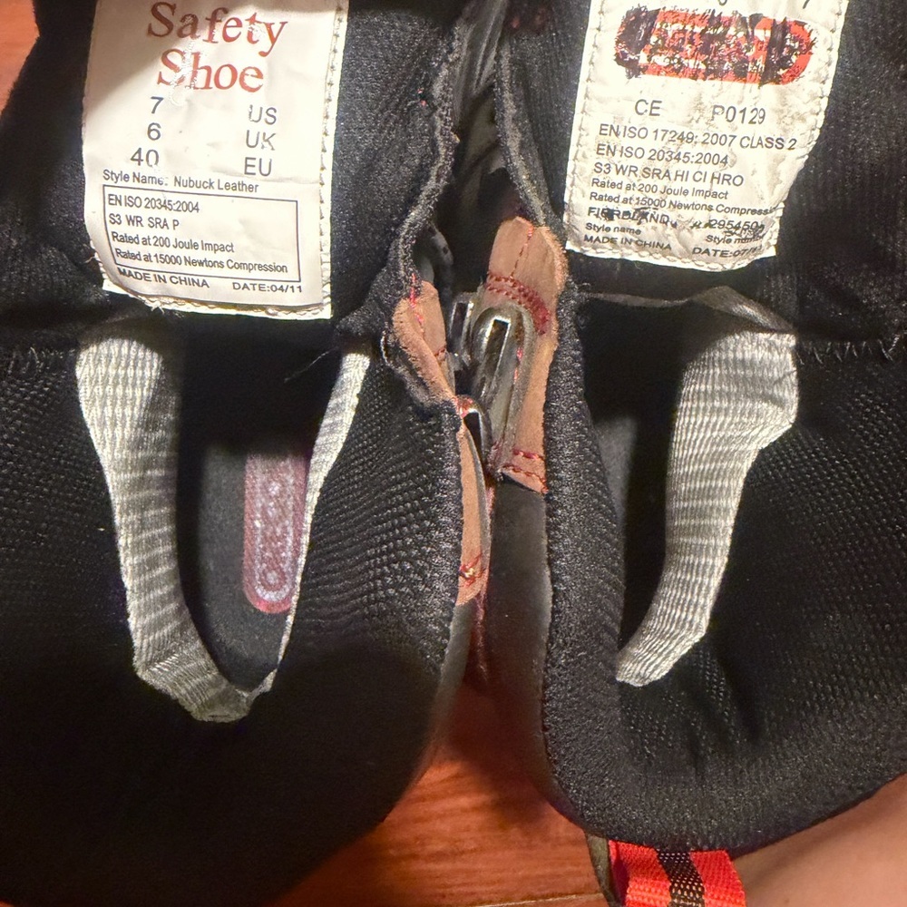 Steel toe ,slip resistant Gray and Black Work Boots - Picture 7 of 7